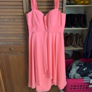 Pink bridesmaid dress